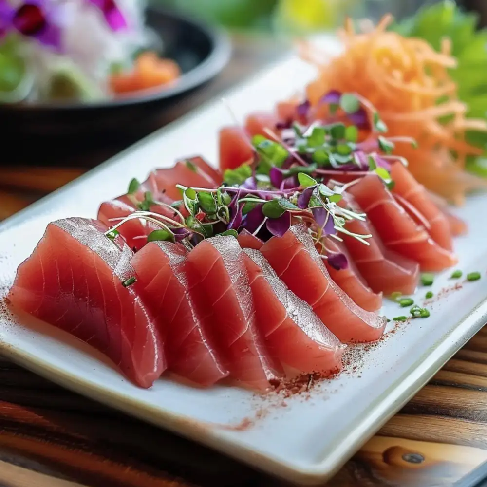 Sashimi de Atún con Salsa de Soya